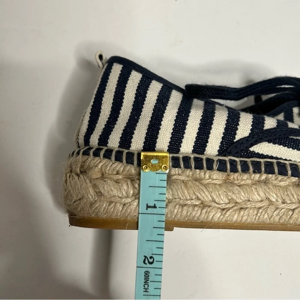 Loeffler Randall Alfie Navy Striped Espadrille Sneakers